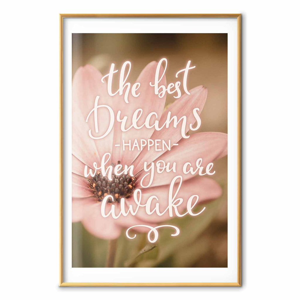 Floral Quote Typography Poster
