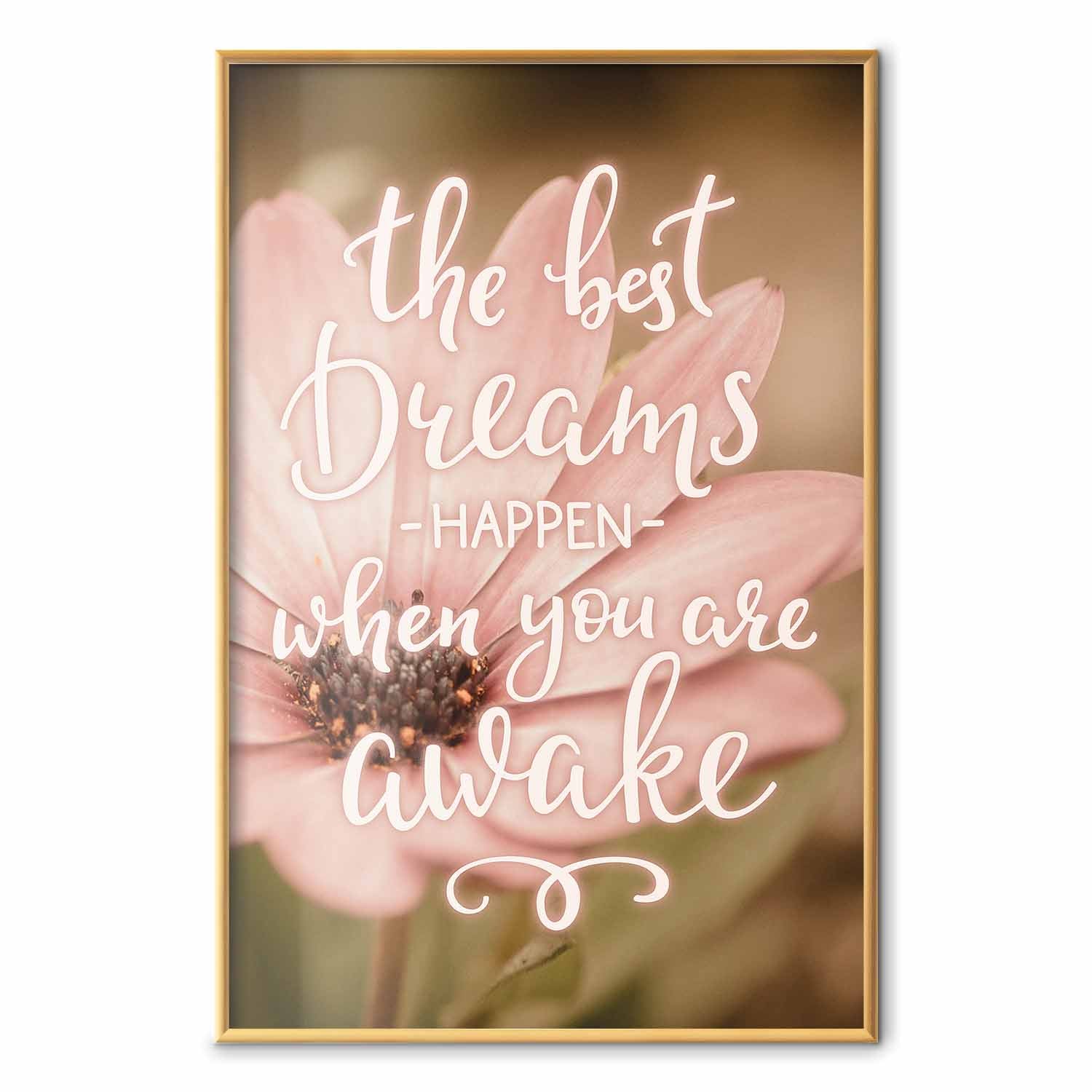 Floral Quote Typography Poster