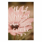 Floral Quote Typography Poster
