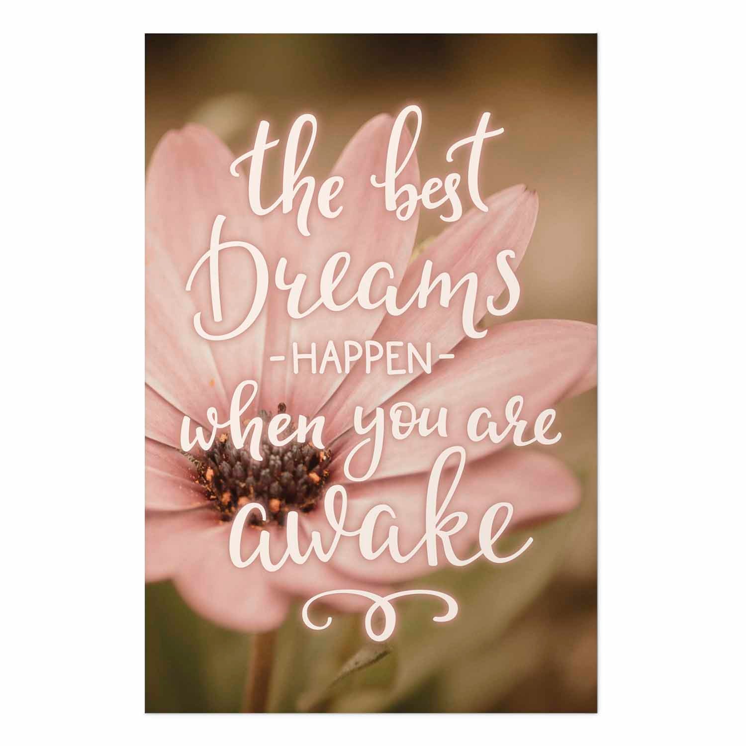 Floral Quote Typography Poster