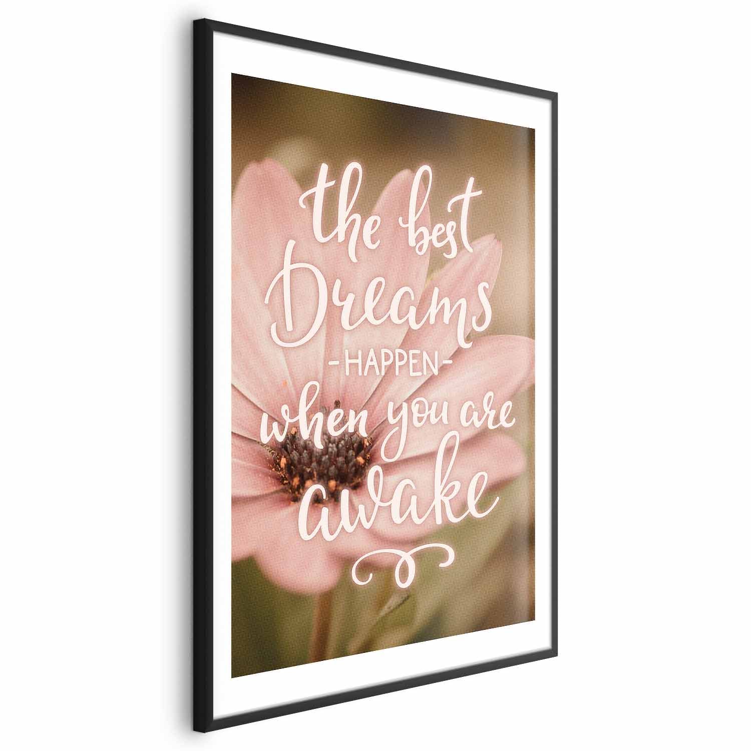 Floral Quote Typography Poster
