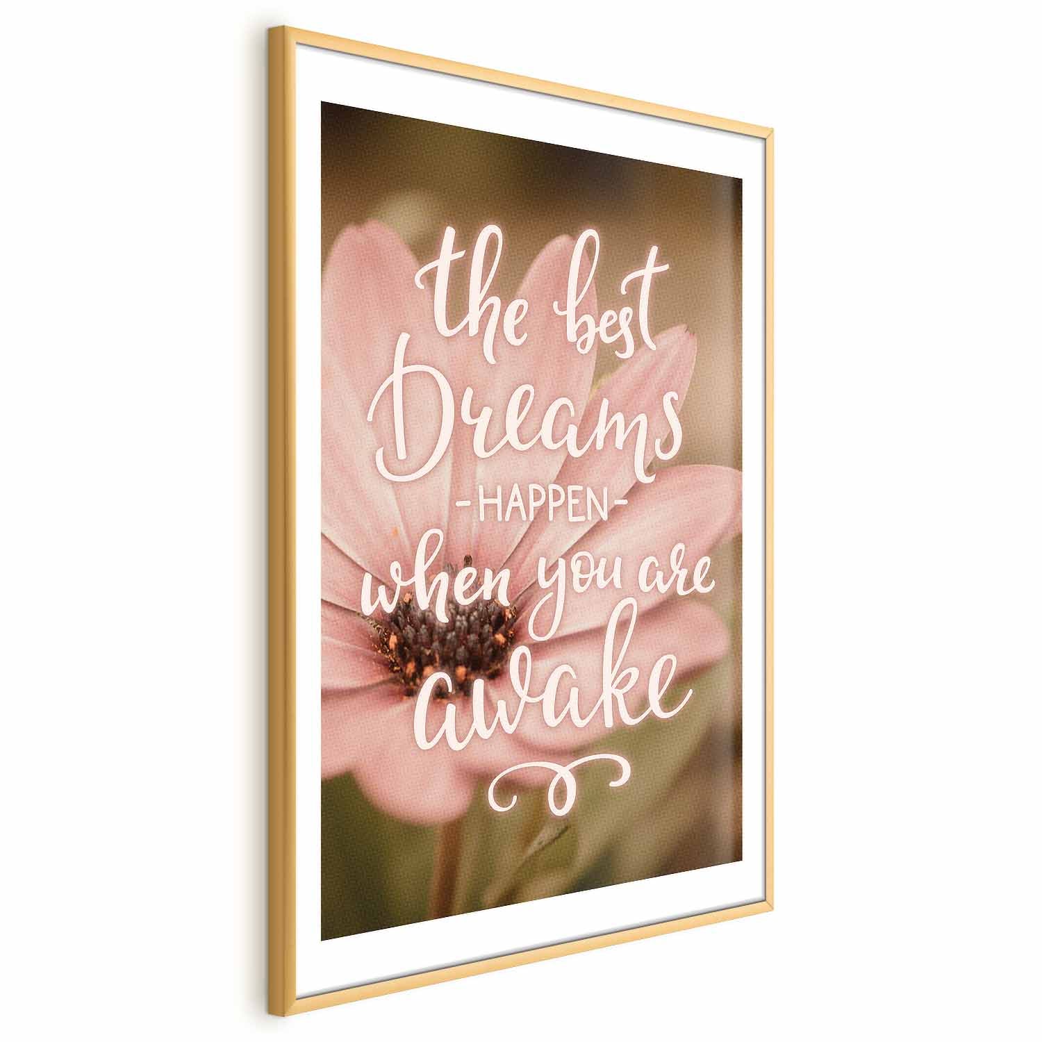 Floral Quote Typography Poster