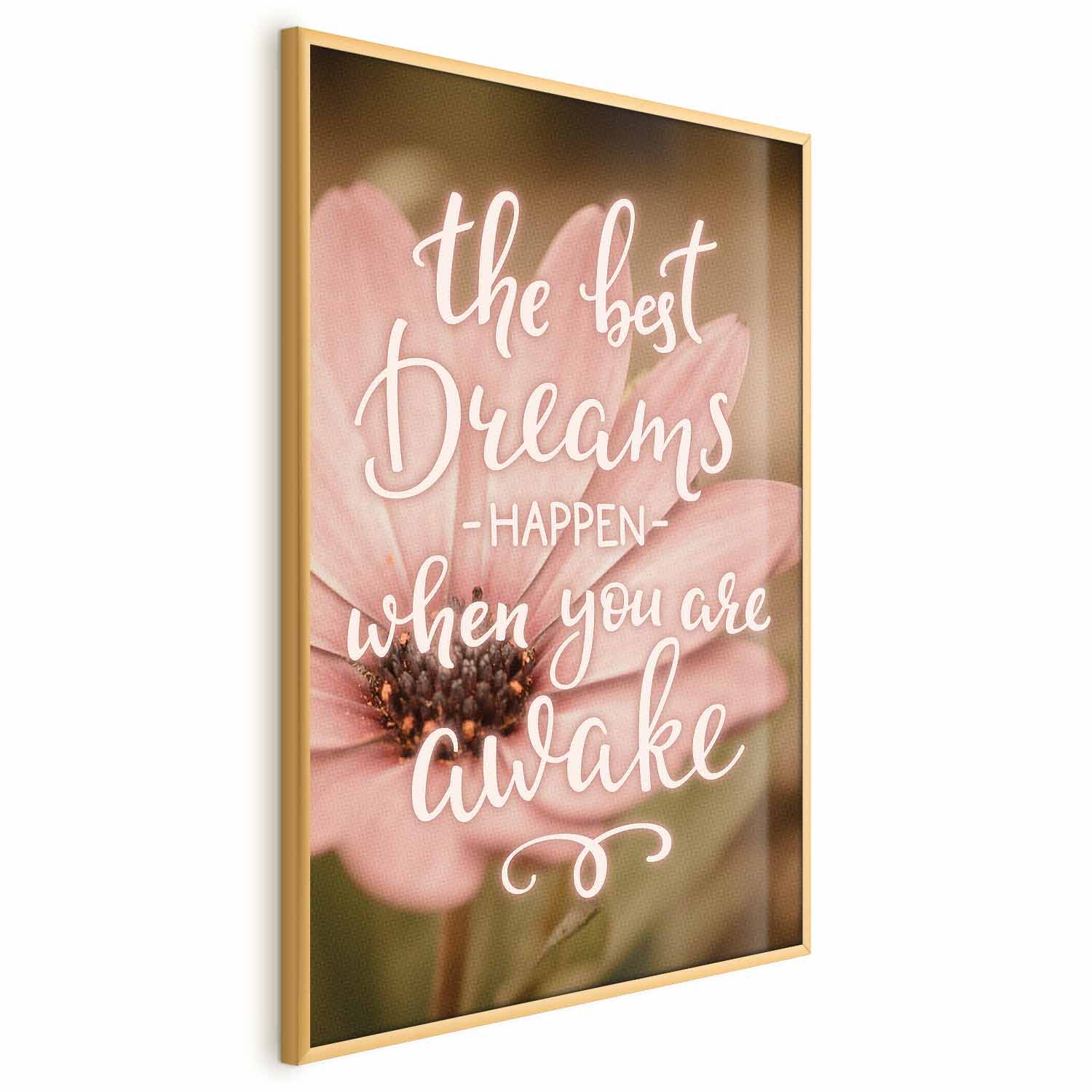 Floral Quote Typography Poster
