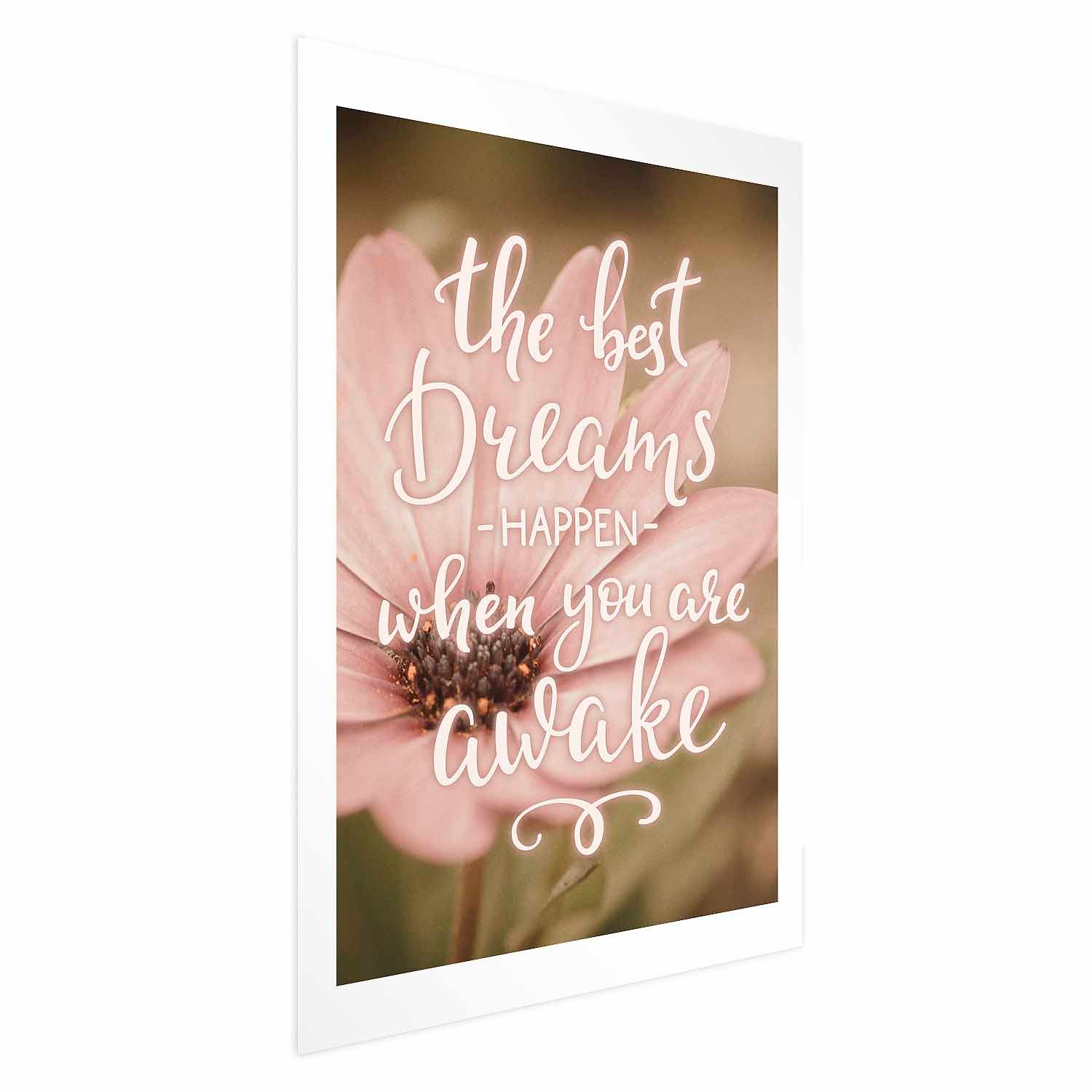 Floral Quote Typography Poster