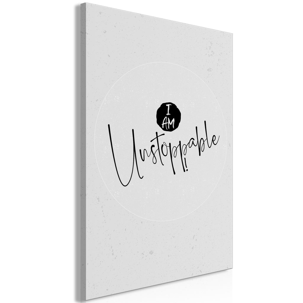 Canvas Print Vertical - I Am Unstoppable