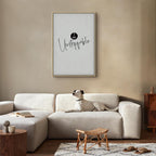 I Am Unstoppable Typography Vertical Canvas Print