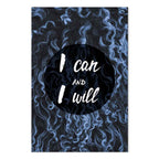 I Can and I Will Motivational Text Canvas Print
