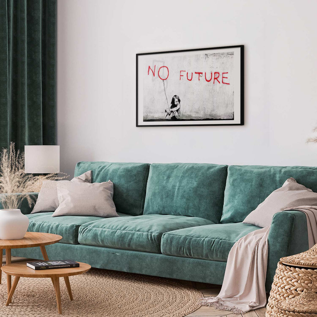 Graffiti Girl Concrete Street Art Poster