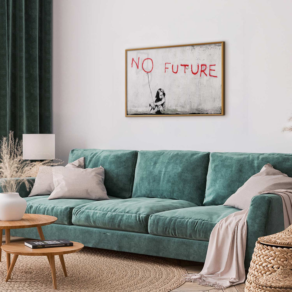 Graffiti Girl Concrete Street Art Poster