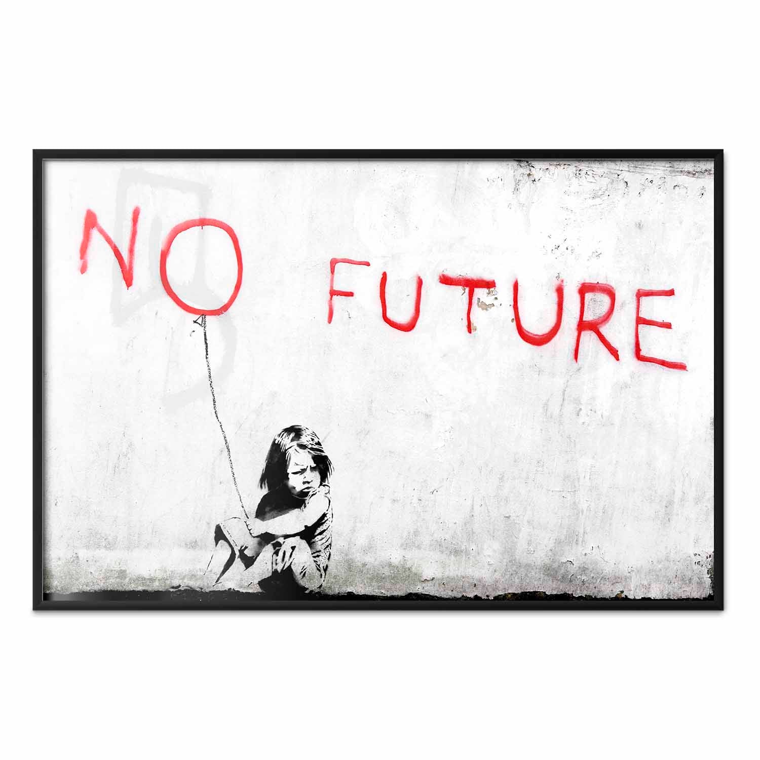 Graffiti Girl Concrete Street Art Poster