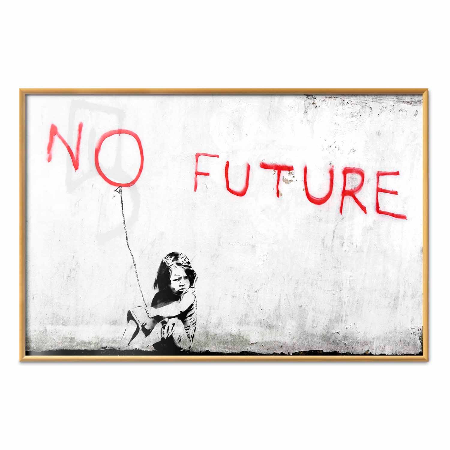 Graffiti Girl Concrete Street Art Poster