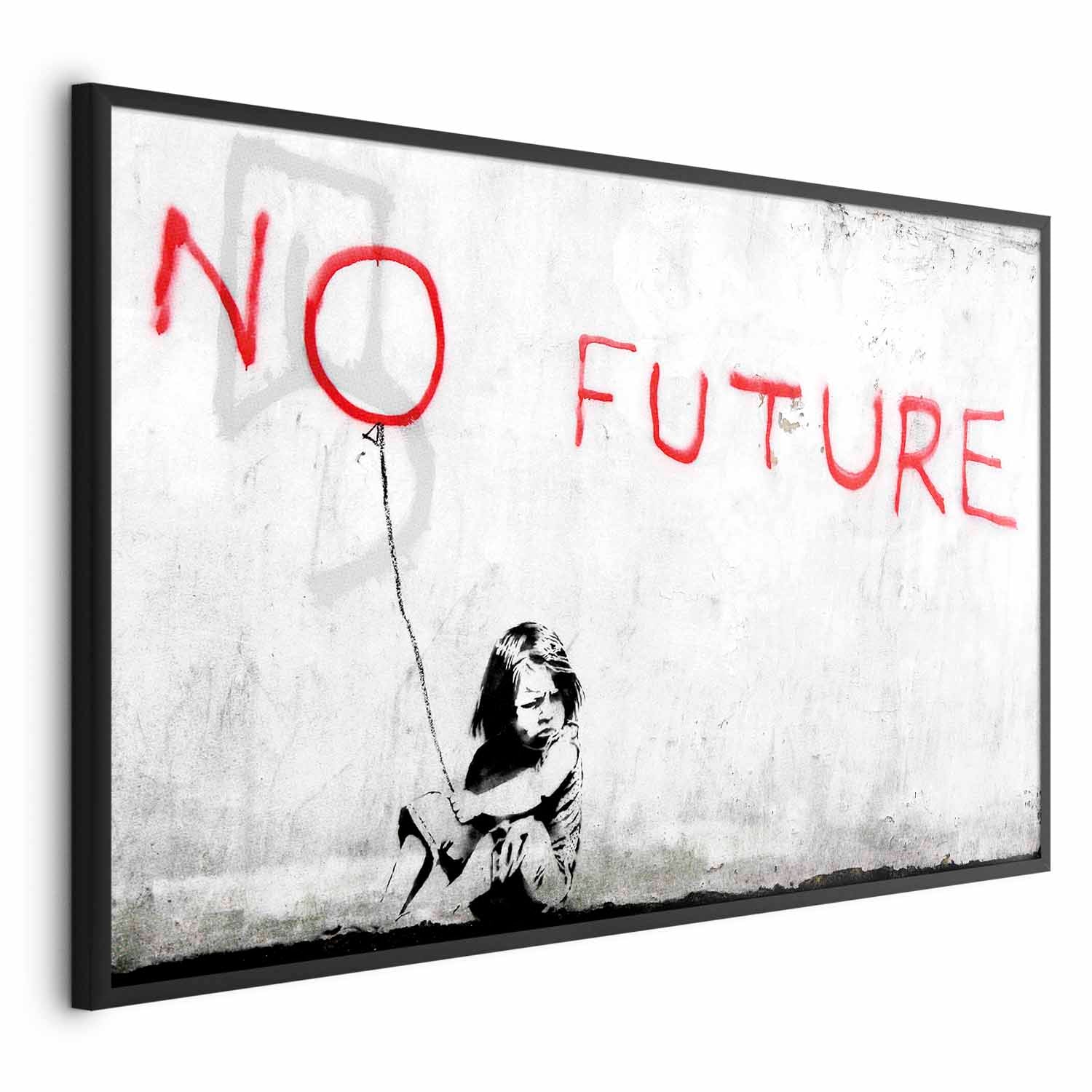 Graffiti Girl Concrete Street Art Poster