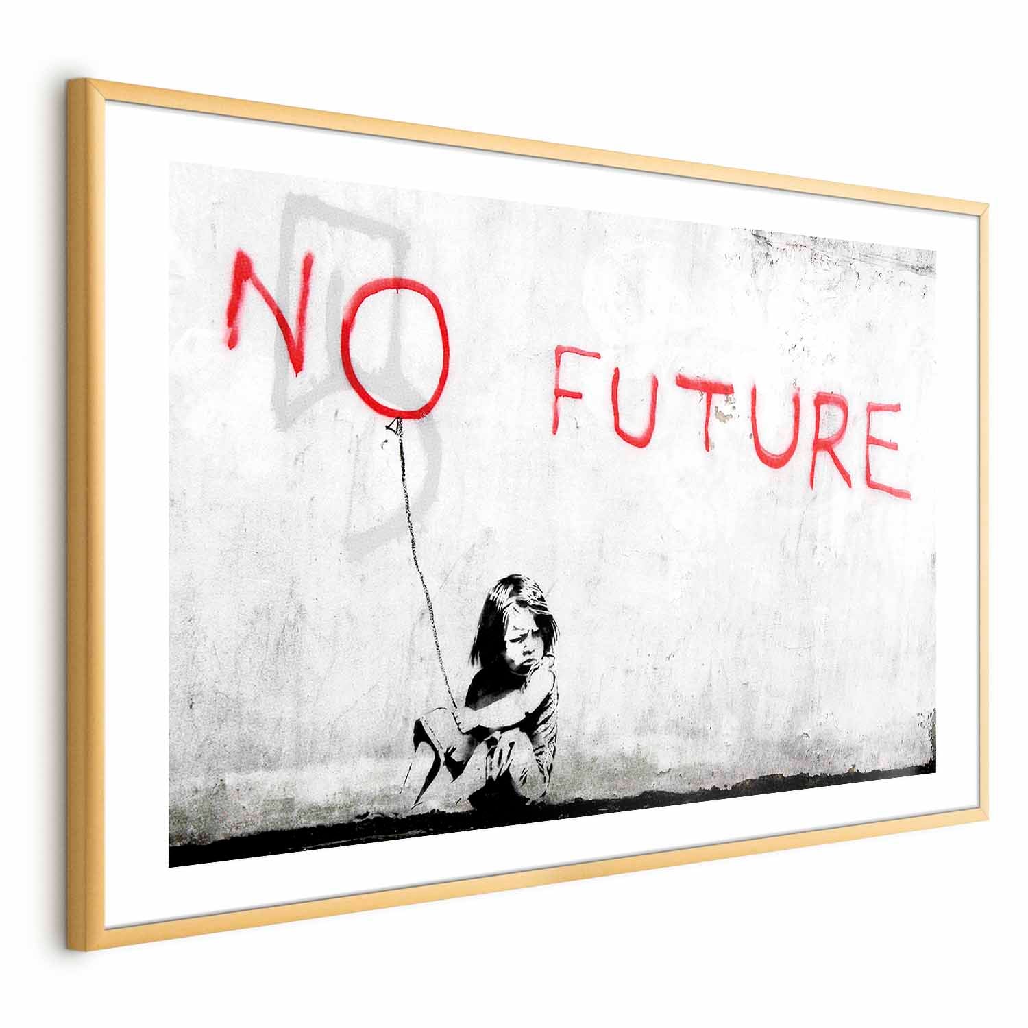 Graffiti Girl Concrete Street Art Poster