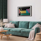 Colorful Mendeleev Periodic Table Science Poster