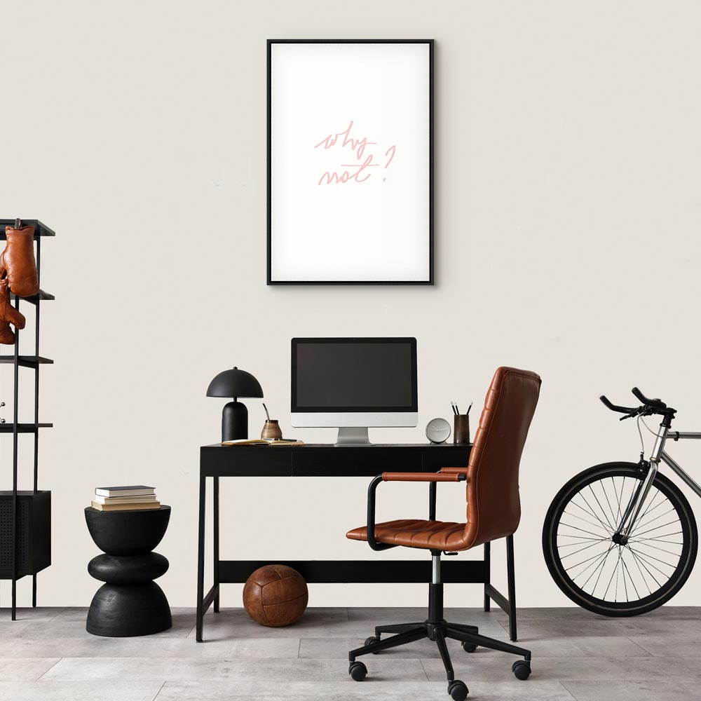 Why Not? Text Minimalist Canvas Print