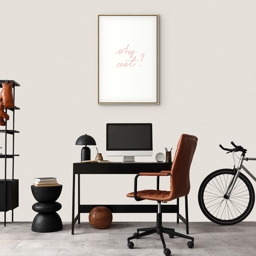 Why Not? Text Minimalist Canvas Print