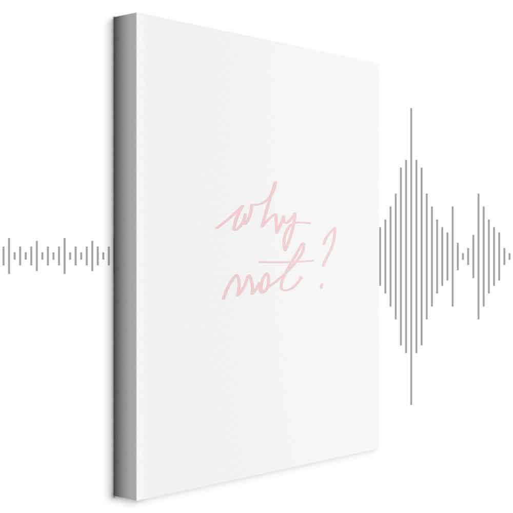 Why Not? Text Minimalist Canvas Print