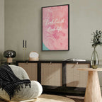 Pink Earth Typography Poster