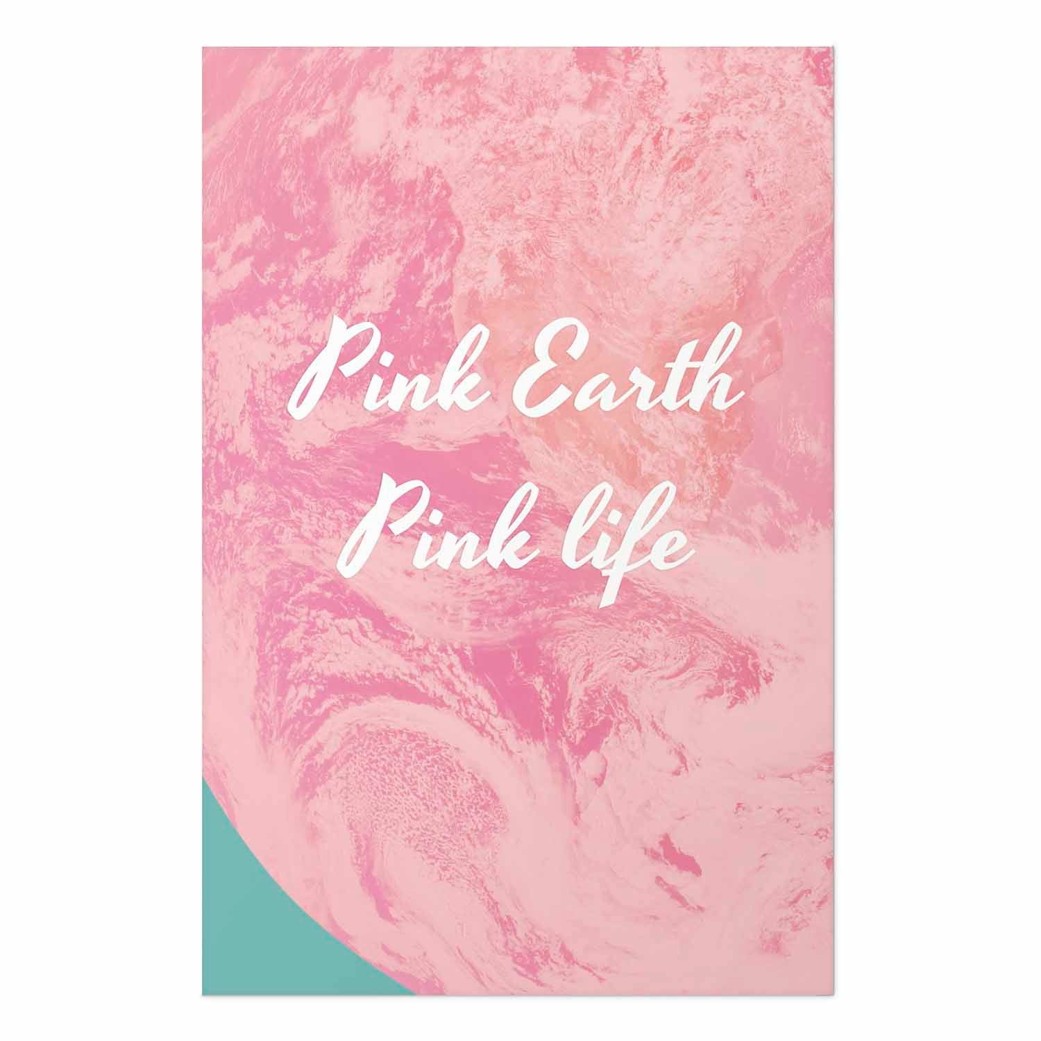 Pink Earth Typography Poster