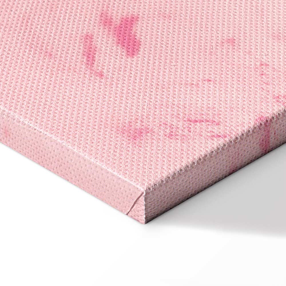 Pink Typography Texture Canvas Print