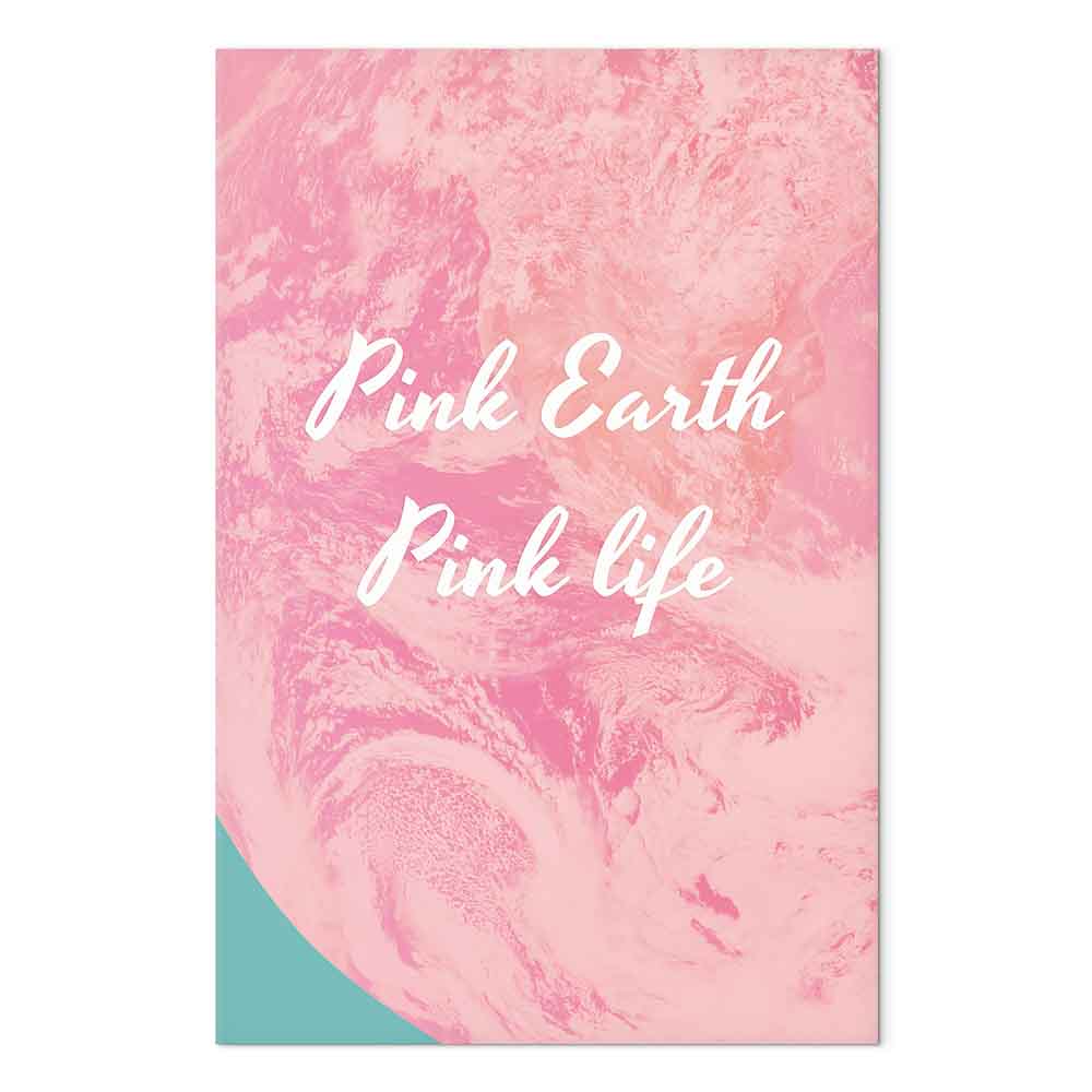 Pink Typography Texture Canvas Print