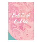 Pink Typography Texture Canvas Print