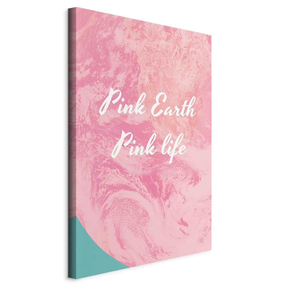 Pink Typography Texture Canvas Print