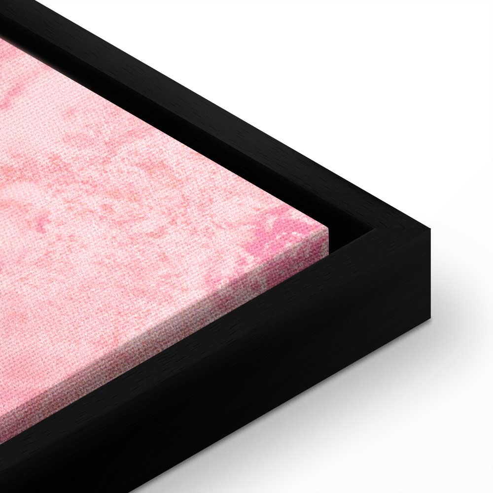 Pink Typography Texture Canvas Print