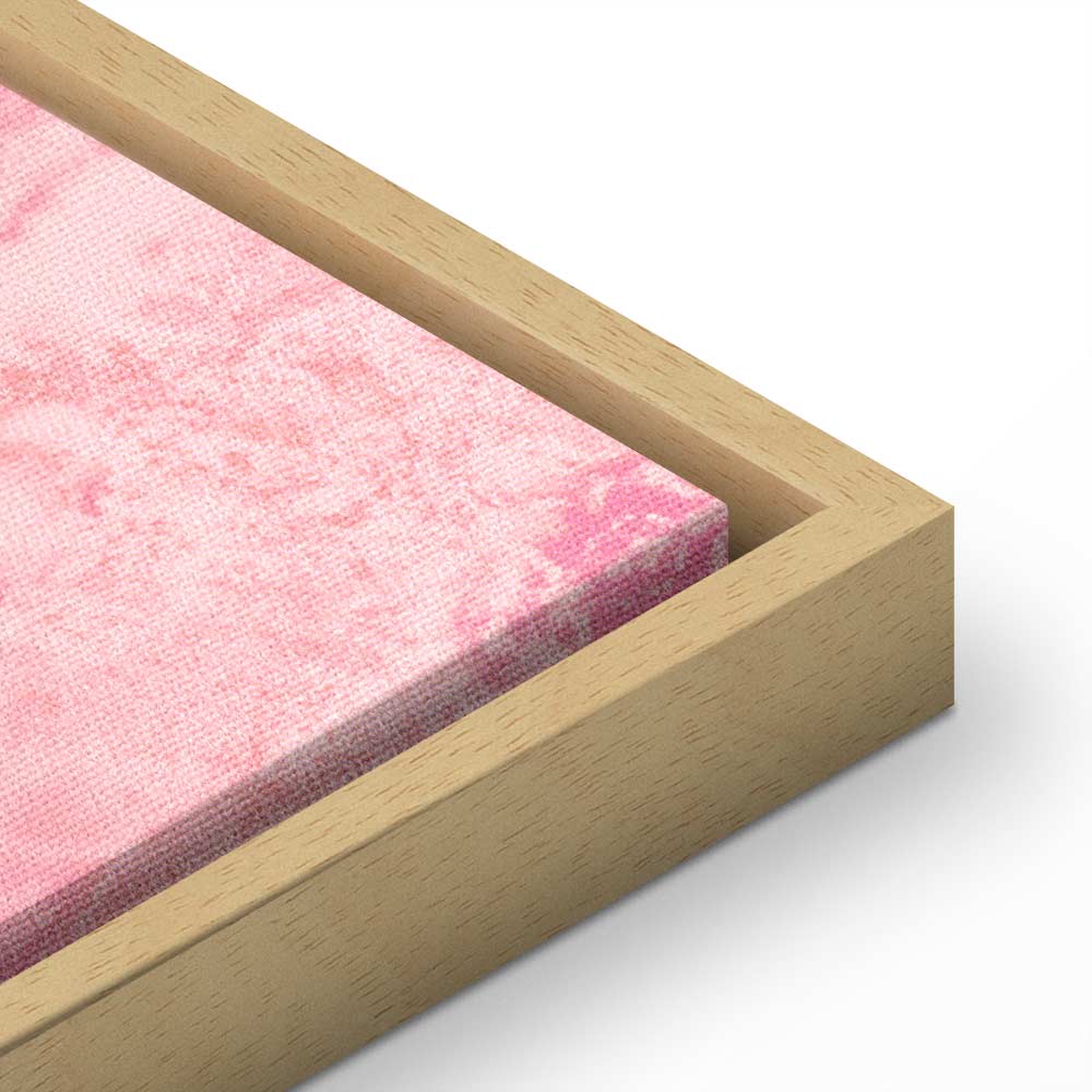 Pink Typography Texture Canvas Print