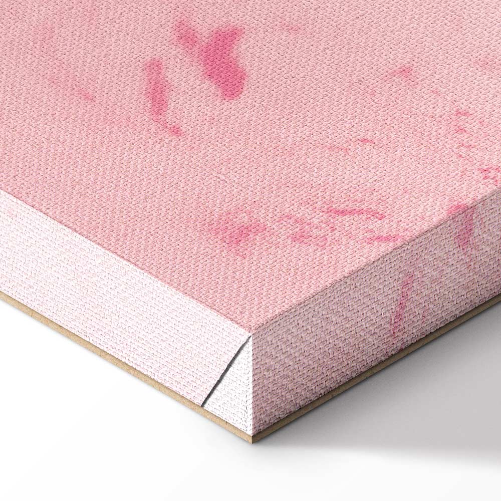 Pink Typography Texture Canvas Print