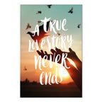 Love Quote Birds Nature Vertical Canvas Print