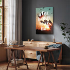 Love Quote Birds Nature Vertical Canvas Print