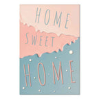 Home Sweet Home Text Vertical Canvas Print