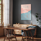 Home Sweet Home Text Vertical Canvas Print