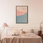 Home Sweet Home Text Vertical Canvas Print
