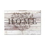Rustic Wooden Hearts Text Canvas Print