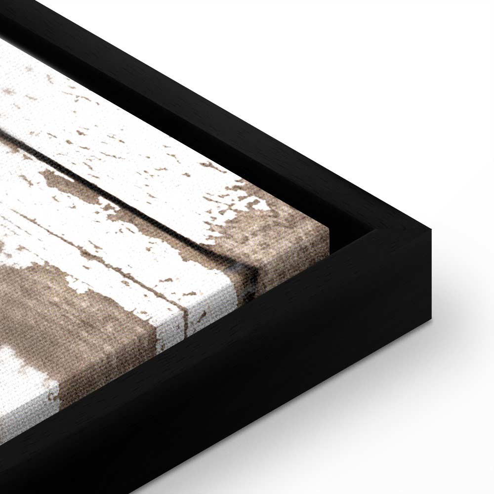 Rustic Wooden Hearts Text Canvas Print