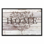 Rustic Wooden Hearts Text Canvas Print