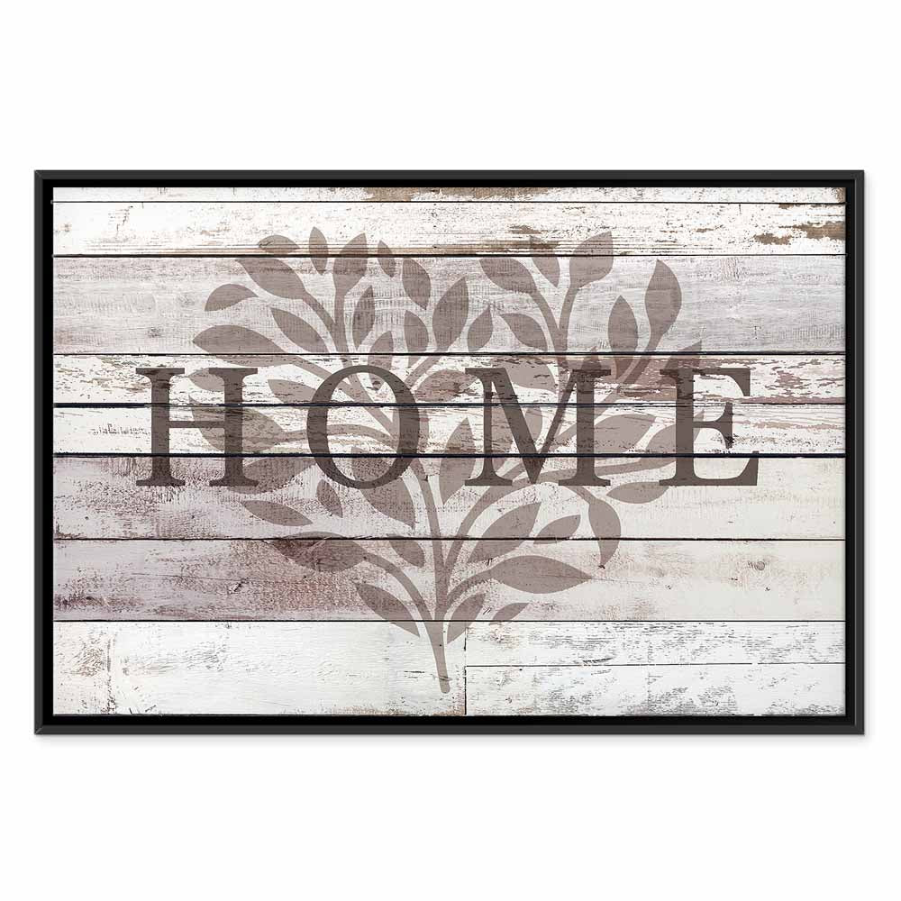 Rustic Wooden Hearts Text Canvas Print