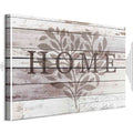Rustic Wooden Hearts Text Canvas Print