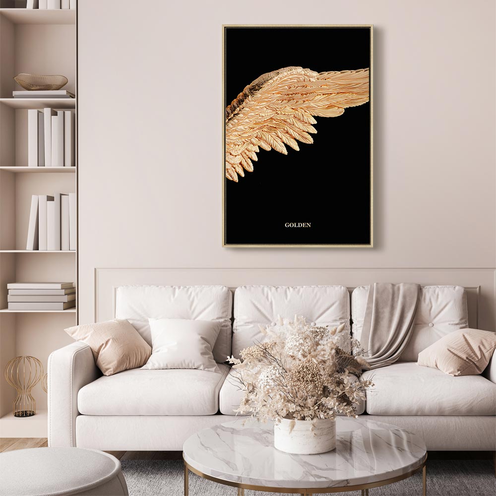 Giraffe Sketch Minimalist Canvas Print