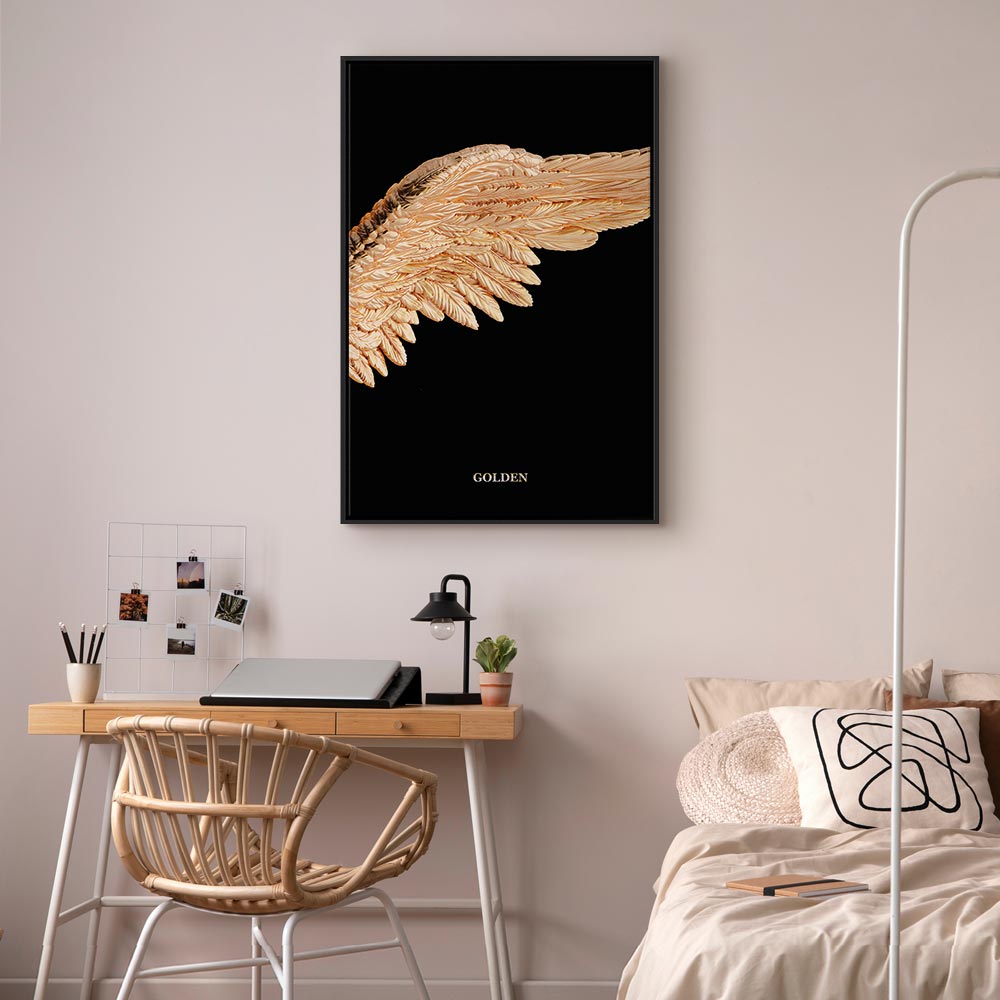 Giraffe Sketch Minimalist Canvas Print