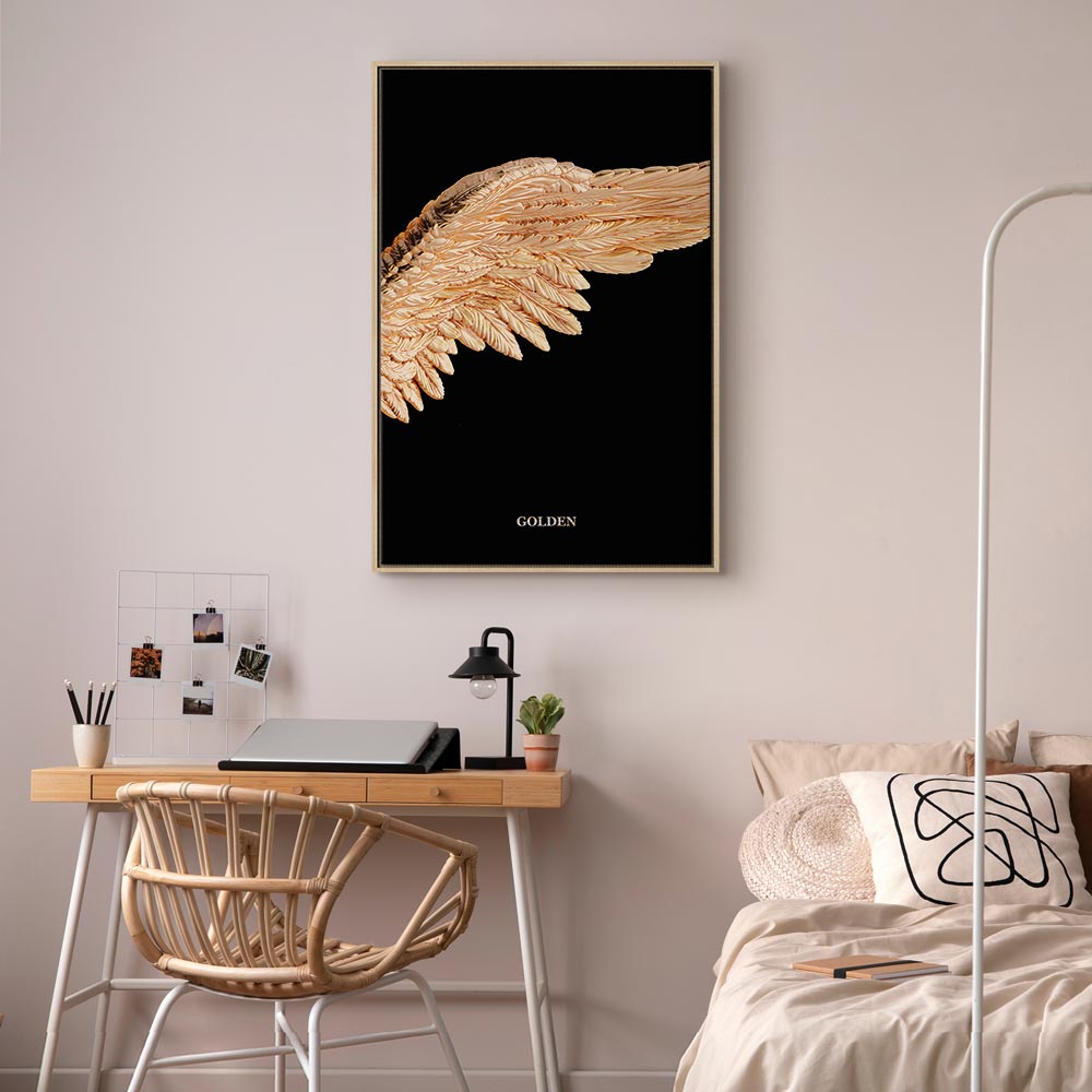 Giraffe Sketch Minimalist Canvas Print