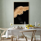 Giraffe Sketch Minimalist Canvas Print