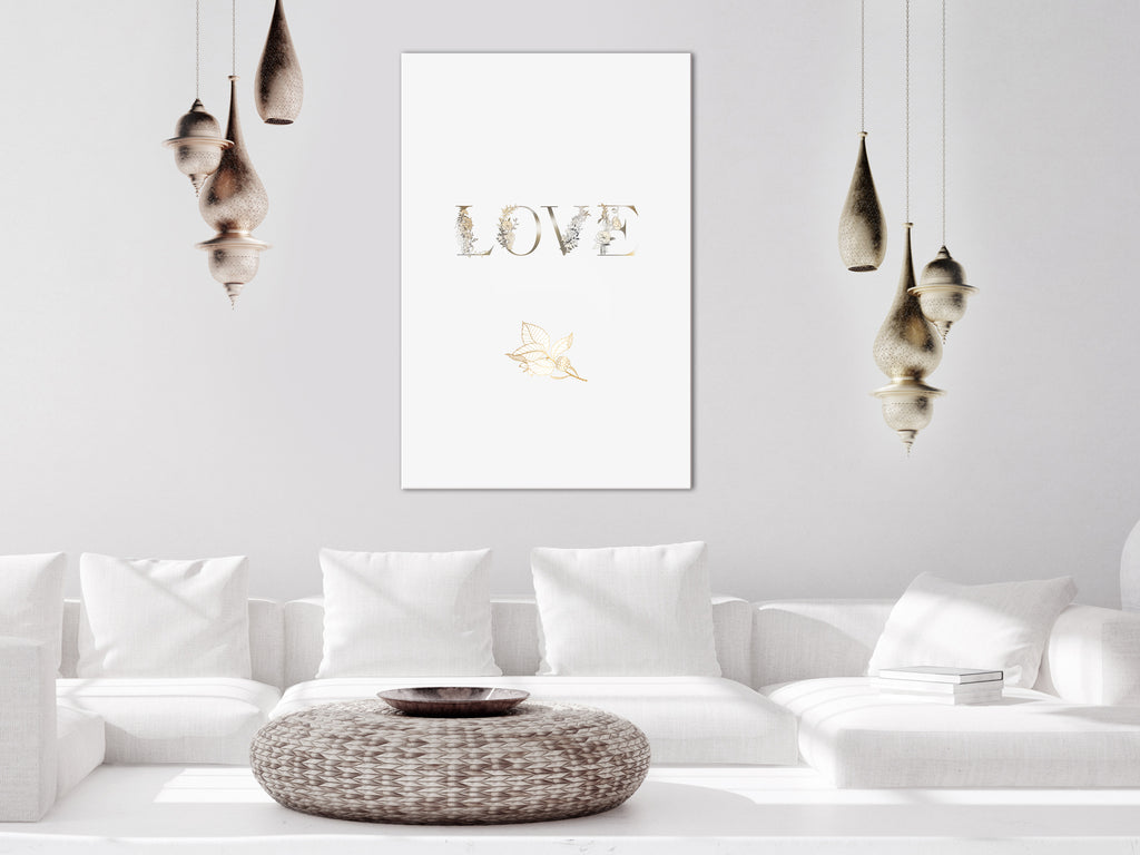 Canvas Print - Love Is Strength (1 Part) Vertical