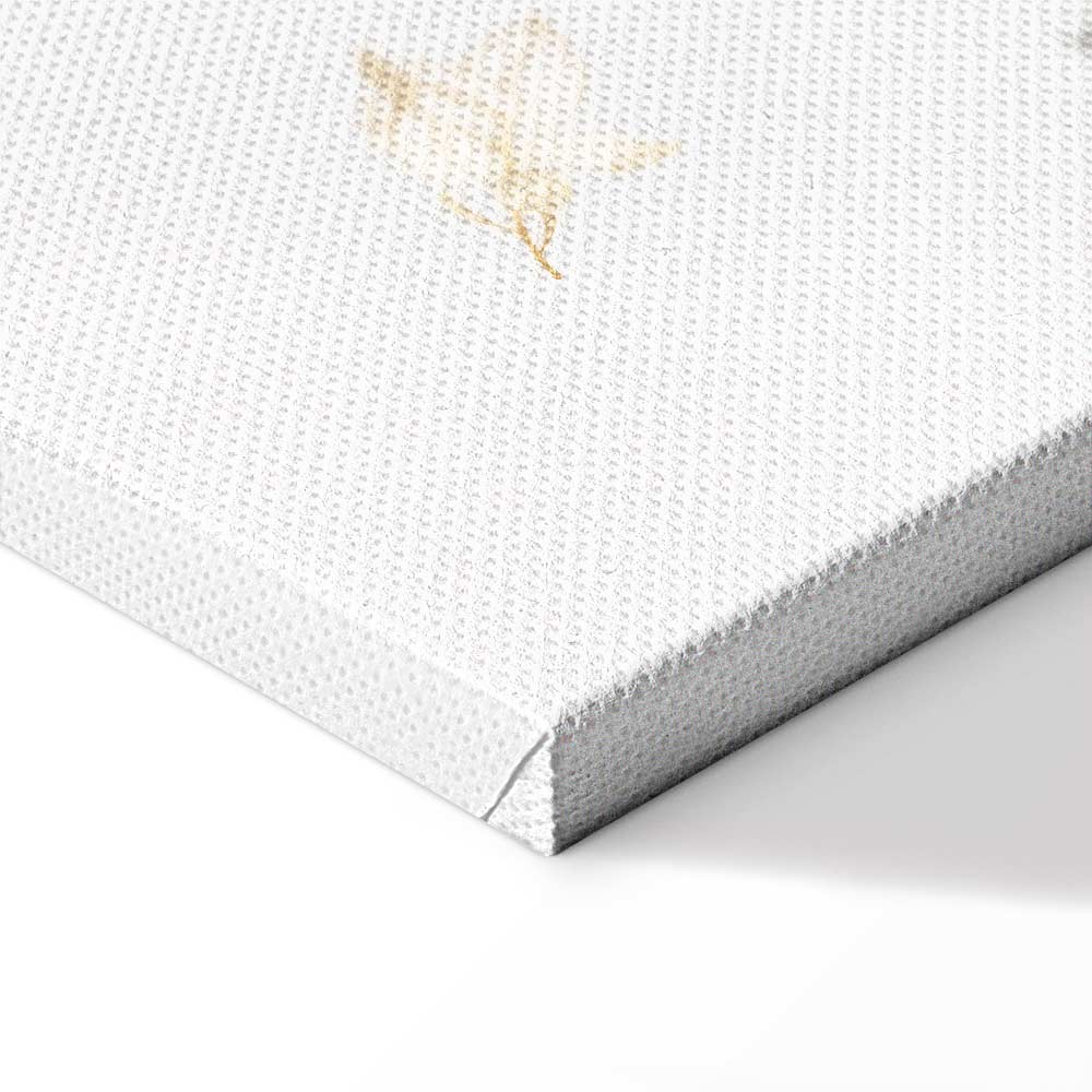 Floral Love Is Strength Text Canvas Print