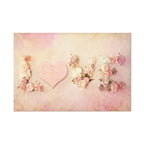 Time for Love Romantic Text Canvas Print