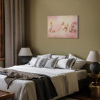 Time for Love Romantic Text Canvas Print