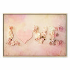 Time for Love Romantic Text Canvas Print