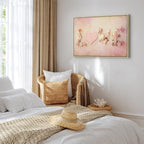 Time for Love Romantic Text Canvas Print